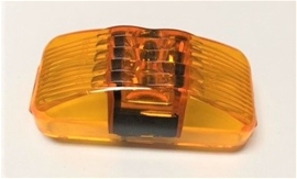 Amber Lens Clearance Light, .33 AMP Single Bulb Lens (2.5"X1.2"X0.8")